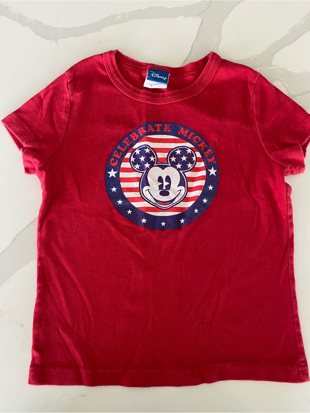 Vtg 90’s y2k Disney Mickey Mouse Celebrate Mickey patriotic Crew Neck tee